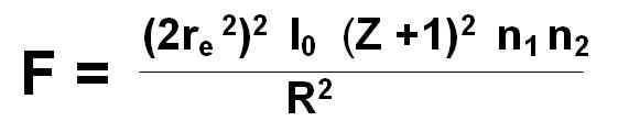 Schwerkraft Formel für ein Element